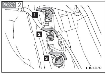 Luzes de freio/lanternas traseiras, sinalizadores de direção traseiros e luz de ré (hatchback)