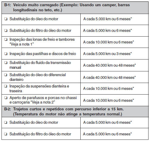 Revisões Programadas Adicionais